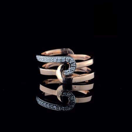 KKR0039- Eclipse Wave Diamond Ring