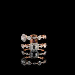 KKR190-Triple-Band Diamond Cocktail Ring