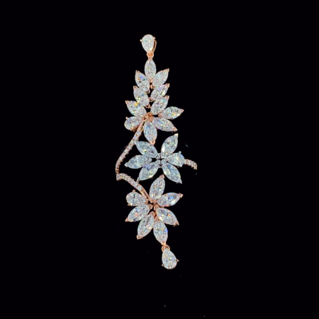 KKR269-Garden Glam: Marquise Diamond Vine Ring