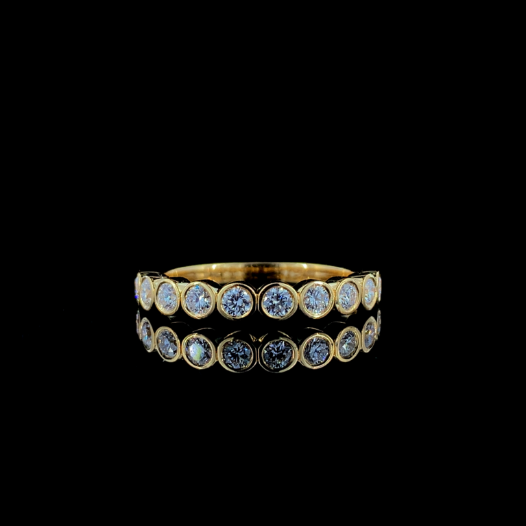 KKRR297- Eterna Glow Bezel-Set Diamond Band