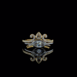 KKR315-Crown Jewels: Marquise & Pear-Cut Tiara Ring